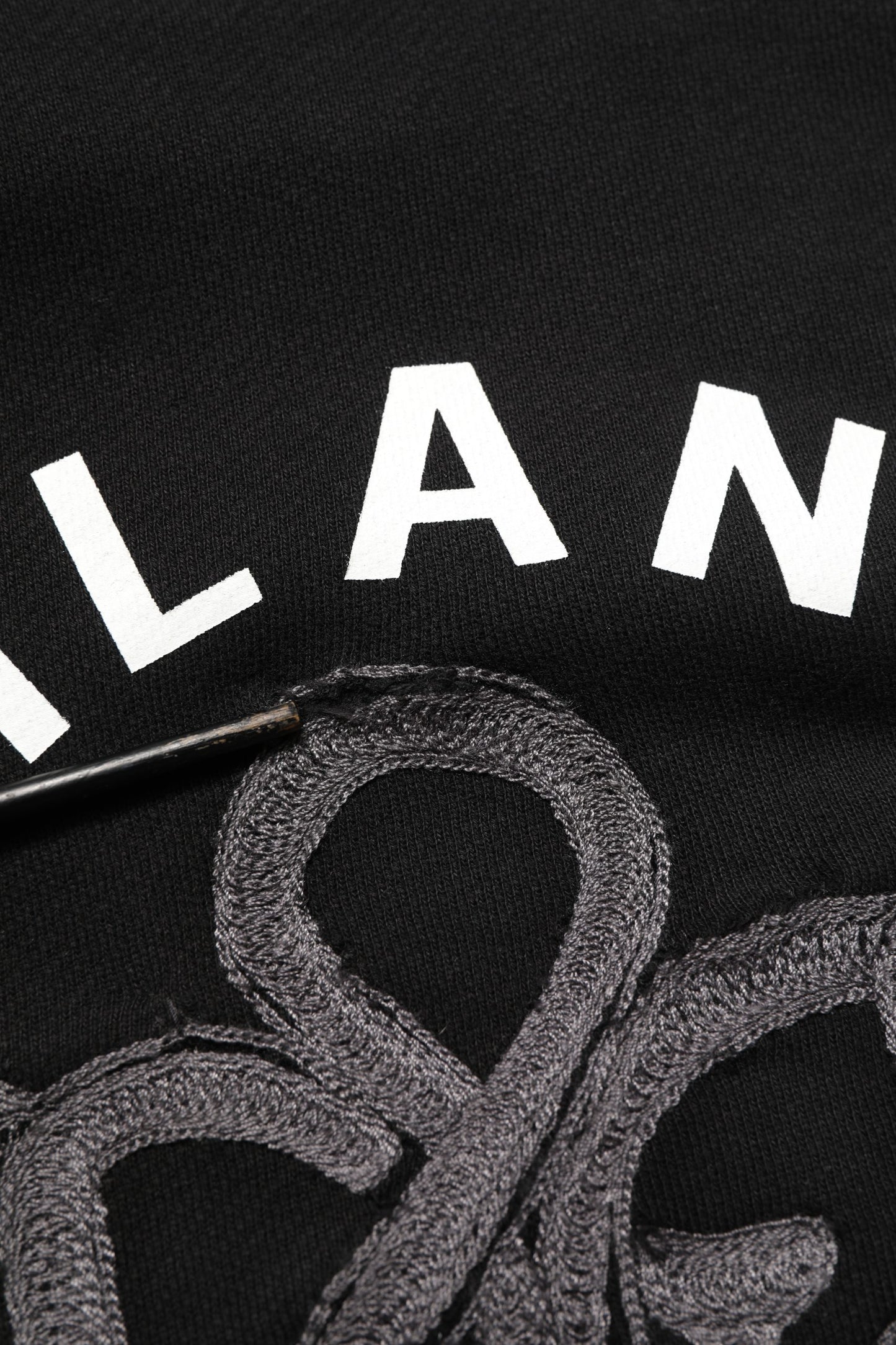 Dolce & Gabbana Black Cotton Milano1984 Print Hoodie Sweater