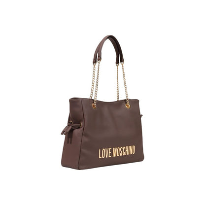 Love Moschino Brown Polyester Handbag