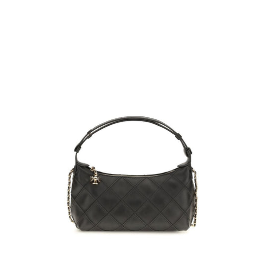 Tory Burch Black Calf Leather Bos Taurus Handbag