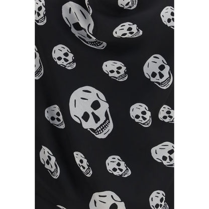 Alexander McQueen Black Silk Scarf