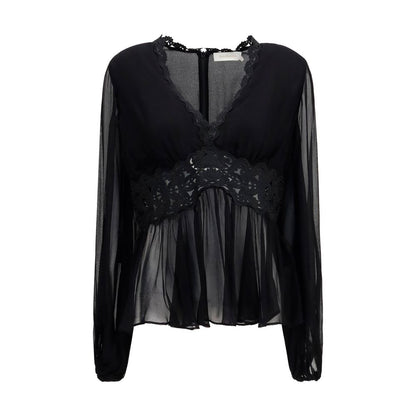 Zimmermann Black Viscose Blouse