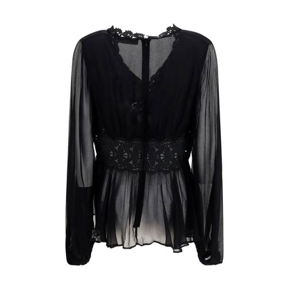 Zimmermann Black Viscose Blouse