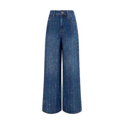 Self-Portrait Blue Lyocell Jeans Denim