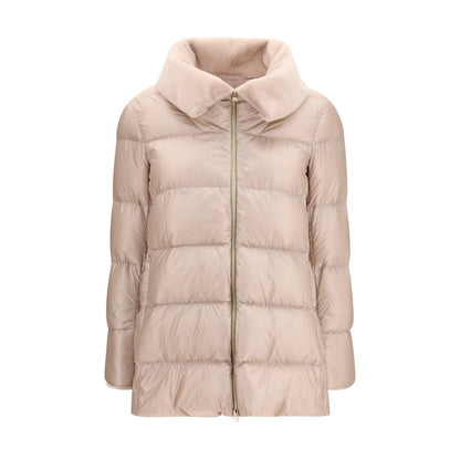 Herno Beige Goose Down Full-Length Jacket
