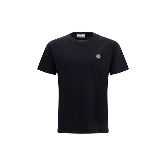 Stone Island Black Cotton T-Shirt