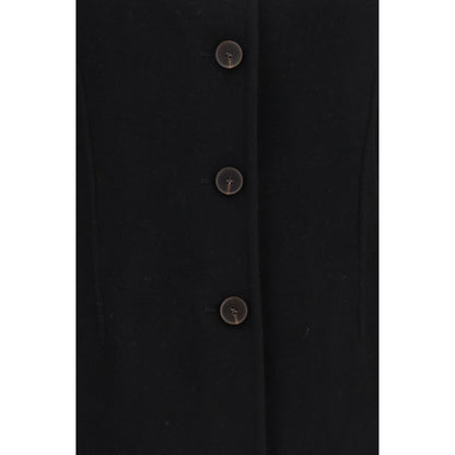 Rohe Black Wool Oves Aries Full-Length Jacket