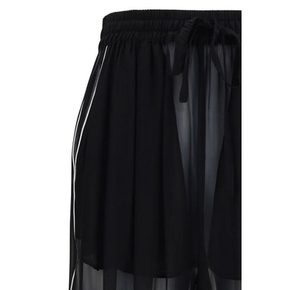 Dolce & Gabbana Black Silk Casual Pants