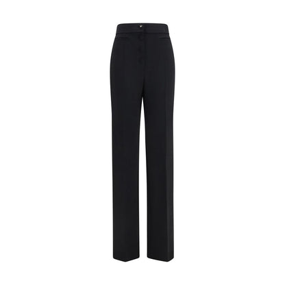 Valentino Garavani Black Wool Oves Aries Flared Pants