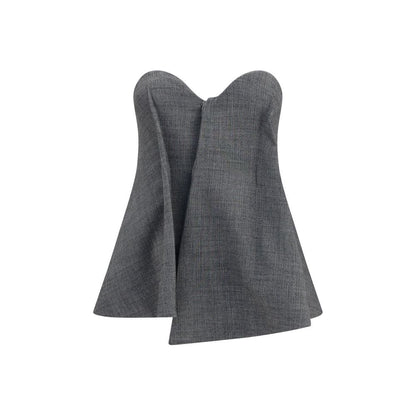 Magda Butrym Gray Wool Oves Aries Corset