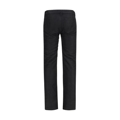 Rick Owens Black Wool Oves Aries Straight-Leg Jeans