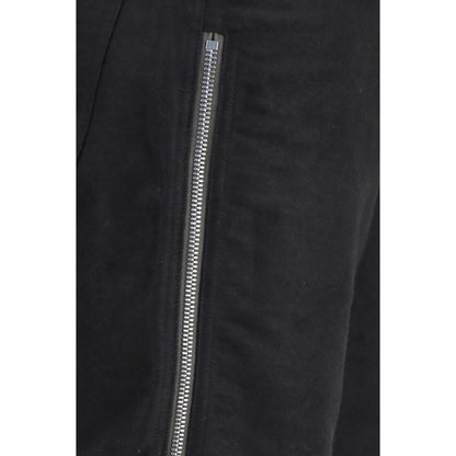 Rick Owens Black Wool Oves Aries Straight-Leg Jeans
