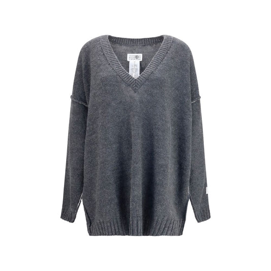 MM6 Gray Marabou Sweatshirt