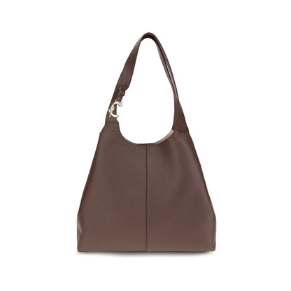 Coccinelle Beige Calf Leather Bos Taurus Shoulder Bag