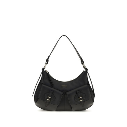 Coccinelle Black Calf Leather Bos Taurus Shoulder Bag