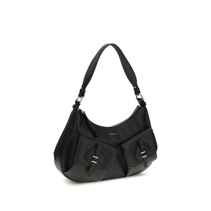 Coccinelle Black Calf Leather Bos Taurus Shoulder Bag