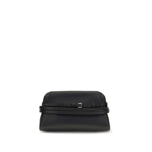Moschino Black Goatskin Shoulder Bag