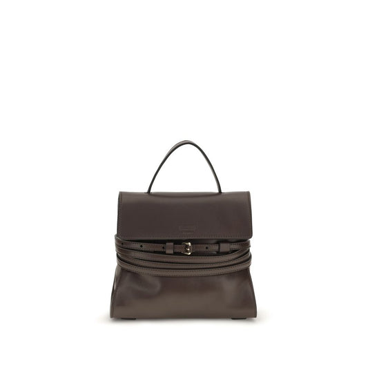 Moschino Brown Goatskin Shoulder Bag