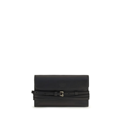 Moschino Black Goatskin Shoulder Bag