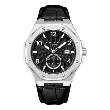 Kenneth Cole Black Leather Dress Watch