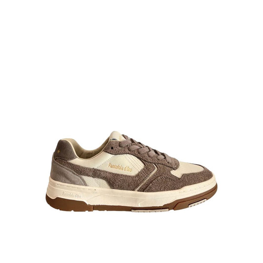 Pantofola D'Oro Grey Leather Men Sneaker