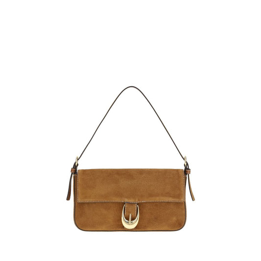 Staud Brown Calf Leather Bos Taurus Shoulder Bag