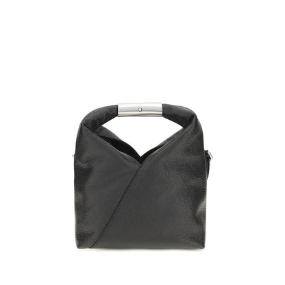 MM6 Black Calf Leather Bos Taurus Shoulder Bag