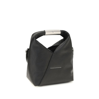 MM6 Black Calf Leather Bos Taurus Shoulder Bag