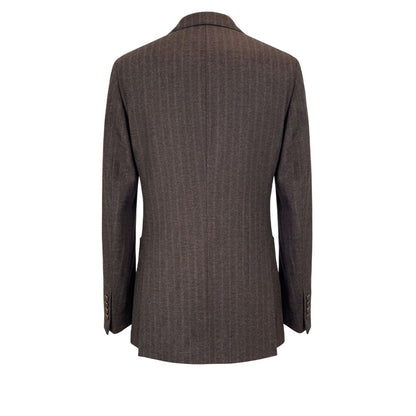 Peserico Brown Wool Men Jacket