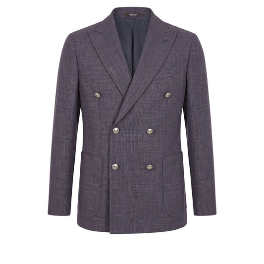 Peserico Blue Wool Men's Jacket