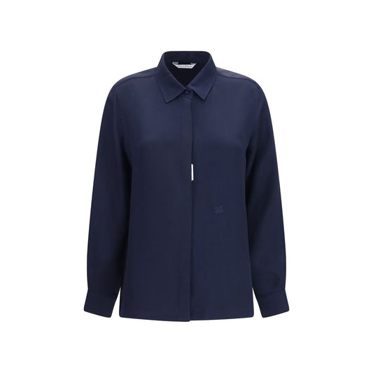 Max Mara Blue Silk Shirt