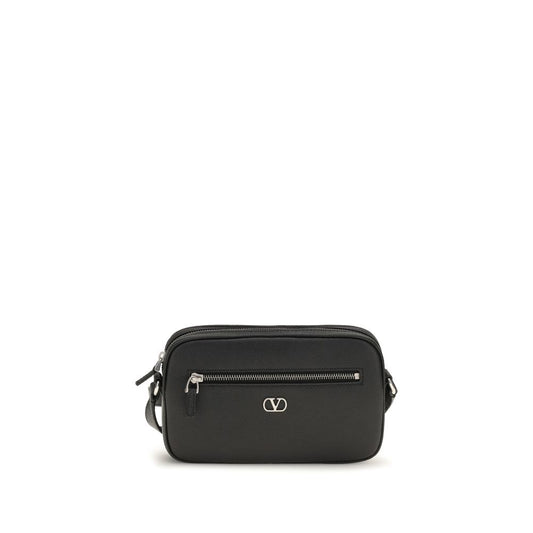 Valentino Garavani Black Calf Leather Bos Taurus Wallet