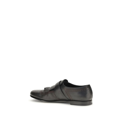 Church's Black Calf Leather Bos Taurus Slip-On Loafers
