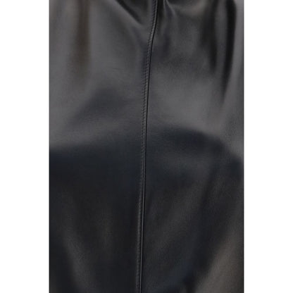 Khaite Black Lamb Ovis Aries Aries Sleeveles T-Shirt