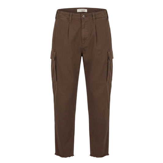 Trussardi Jeans Brown Cotton Men Pant