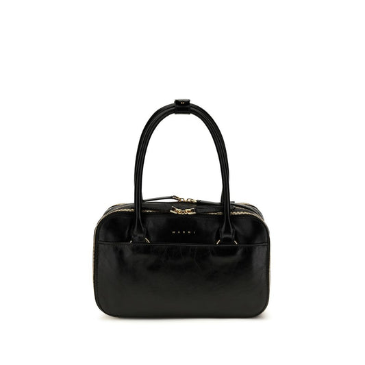 Marni Black Calf Leather Bos Taurus Handbag