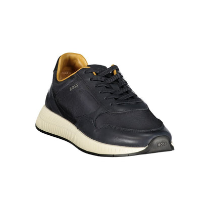 Hugo Boss Blue Leather Men's Sneaker