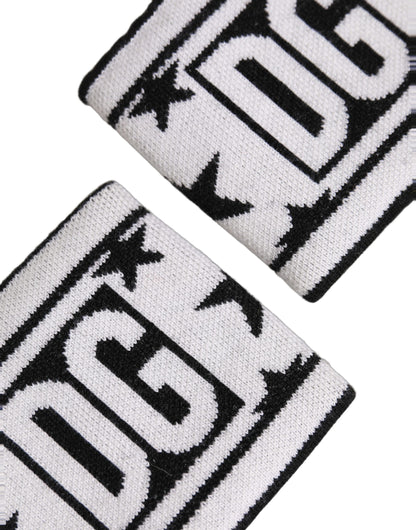 Dolce & Gabbana Men Set White Black Wool Logo #DGMILLENNIALS Wristband