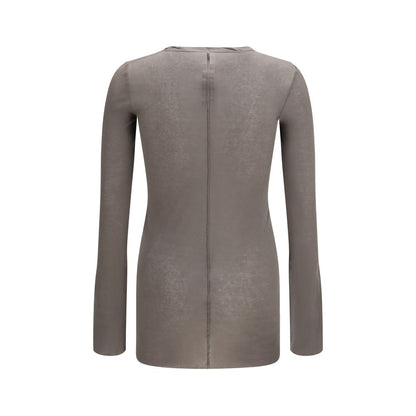 Rick Owens Brown Cotton Long Sleeve T-Shirt