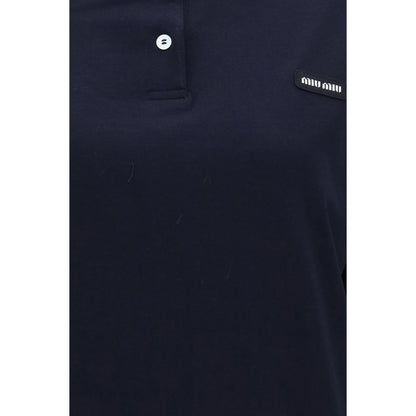 Miu Miu Blue Cotton Sweatshirt