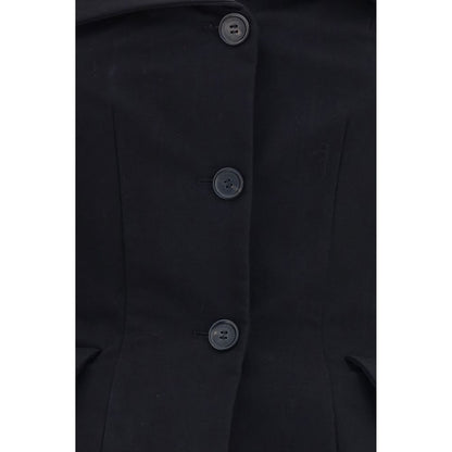 Magda Butrym Black Silk Waistcoat