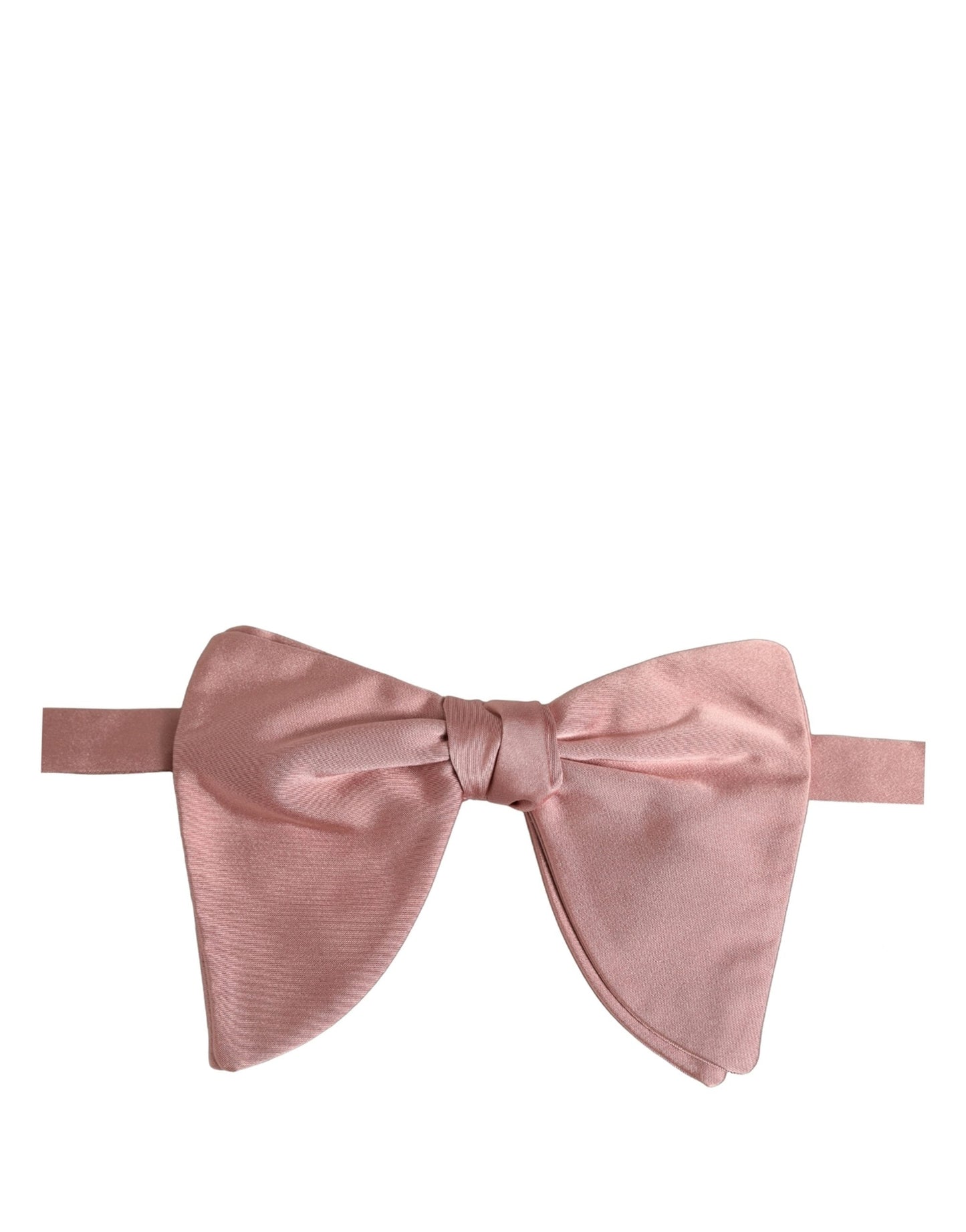 Dolce & Gabbana Men Pink 100% Silk Adjustable Neck Papillon Bow Tie