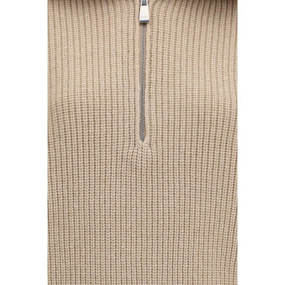 Malo Beige Cashmere Polo Shirt