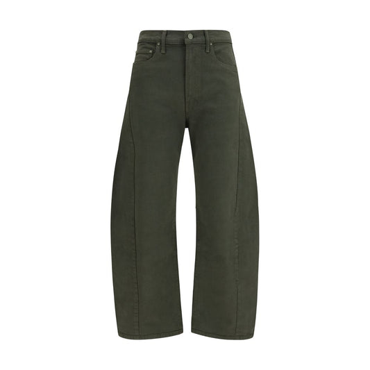 Mother Denim Bicolor Cotton Relaxed Fit Jeans