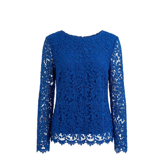 Trussardi Jeans Blue Polyester Women Shirt