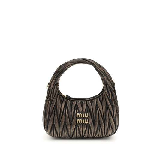 Miu Miu Brown Lamb Ovis Aries Aries Shoulder Bag
