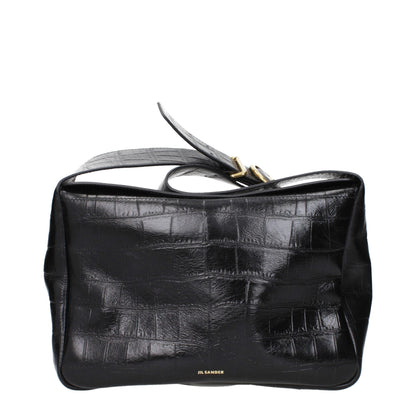 Jil Sander Black Leather Crossbody Bag