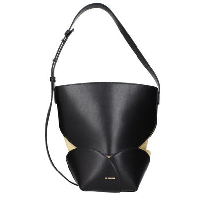 Jil Sander Black Leather Crossbody Bag