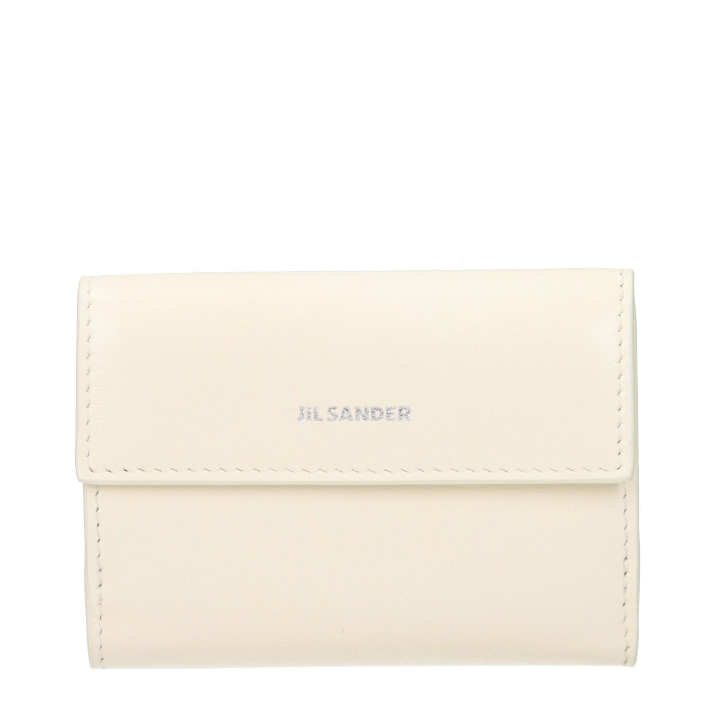 Jil Sander White Leather Wallet