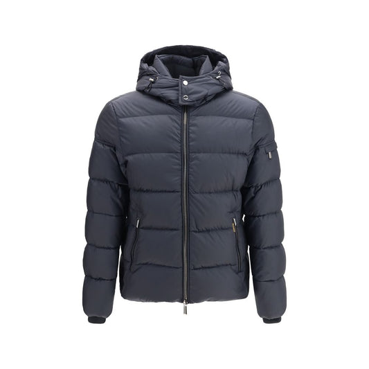MooRER Blue Polyamide Full-Length Jacket