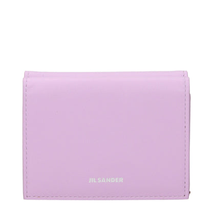 Jil Sander Pink Leather Wallet